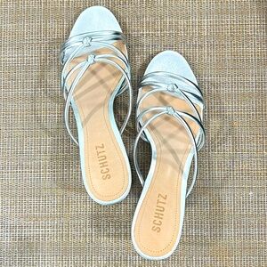 👠🩶 NEW: Schutz Princey Metallic Silver Strap Shoe 🩶👠